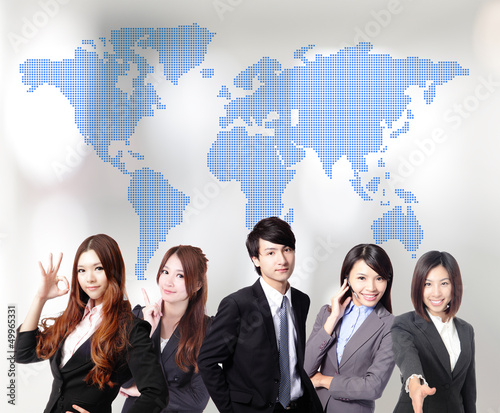 Photo: Asian business people team Asian business people team