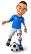 Fun football player