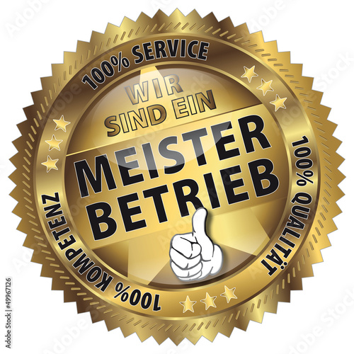 Vector: Wir sind ein - Meisterbetrieb - 100% Service, Qualität, Kompete Wir sind ein - Meisterbetrieb - 100% Service, Qualität, Kompete