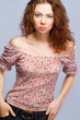 Photo: Young beautiful red-haired model studio portrait Young beautiful red-haired model studio portrait