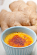 fresh ginger creme brulee dessert