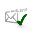 brief, briefwahl, wahl, wahlen, 2013, bundestag,