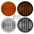 beer or wine silhouette full face barrel
