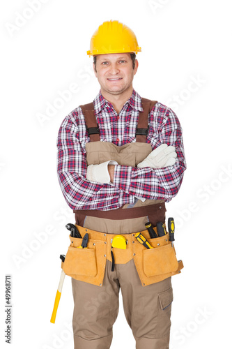 Photo: Portrait of construction worker Portrait of construction worker