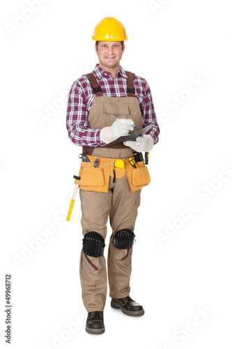 Photo: Portrait of construction worker Portrait of construction worker