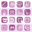 color cleaning and washing icons