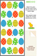 Easter eggs visual puzzle