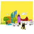 Colourful Paper City