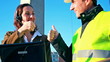 Video: Team of builders at the construction site Team of builders at the construction site