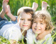 Children in spring