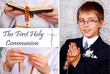 collage with the first holy communion