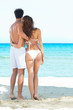 Happy Couple At Beach