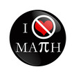 I Hate Math button