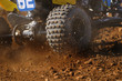 quad tyres in action