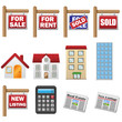 Real estate and property icons