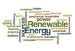 Vector: Renewable energy Word Cloud Renewable energy Word Cloud