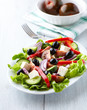 Mediterranean-style salad with feta and olives