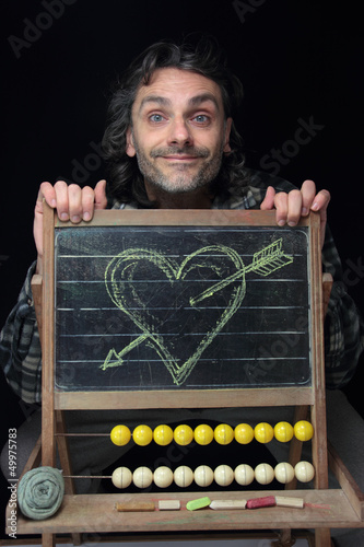 Photo: Romantic man chalkboard Romantic man chalkboard