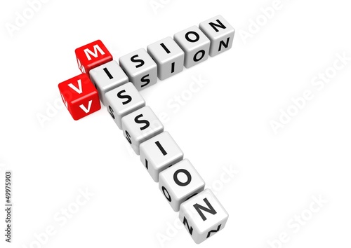 Illustration: Vision mission of business Vision mission of business