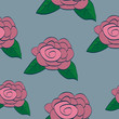 Rose Seamless Background Tile