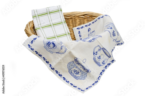 Photo: basket on the white background basket on the white background