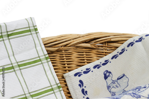 Photo: basket on the white background basket on the white background