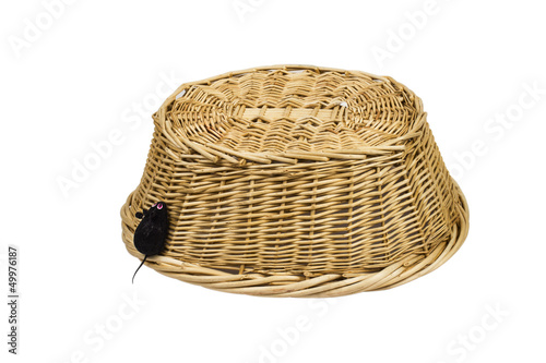Photo: basket on the white background basket on the white background