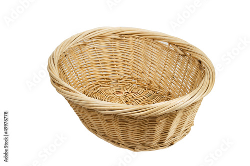 Photo: basket on the white background basket on the white background