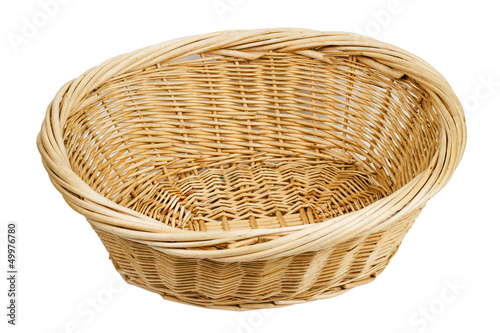 Photo: basket on the white background basket on the white background