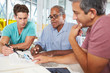 Photo: Group Of Men Meeting In Creative Office Group Of Men Meeting In Creative Office
