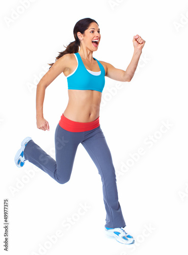 Photo: Young beautiful fitness woman. Young beautiful fitness woman.