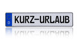 Autoschild KURZ-URLAUB