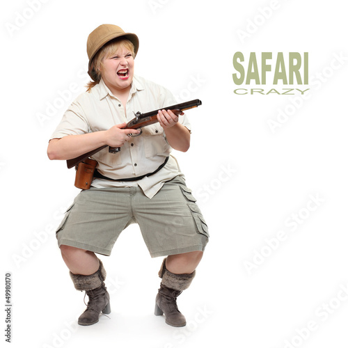 Photo: Funny Hunter with shotgun. Funny Hunter with shotgun.