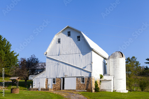 Photo: Traditional American White Farm in Summer Traditional American White Farm in Summer