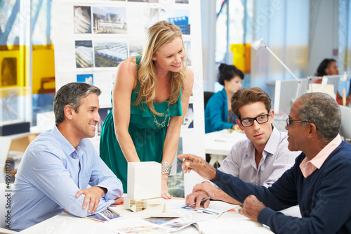 Photo: Meeting In Architects Office Meeting In Architects Office