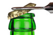 Öffnen einer Bierflasche