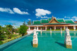 Oriental architecture on sunny day in Thailand