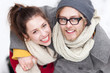 Young couple smiling