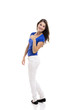 Young woman with thumbs up