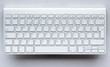 Contemporary light keyboard of computer