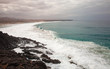 Eroded steep west coast of Fuerteventura