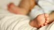 little feet a newborn baby