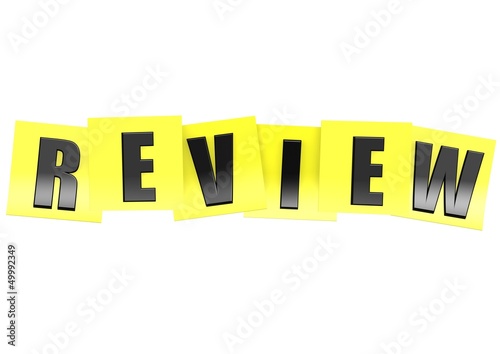 Illustration: Review in yellow note Review in yellow note