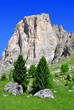 Dolomite peaks, Rosengarten,Val di Fassa, Italy Alps