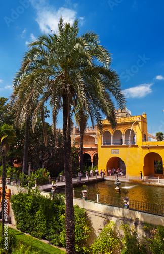 Photo: Real Alcazar Gardens in Seville Spain Real Alcazar Gardens in Seville Spain