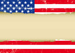 US scratched flag