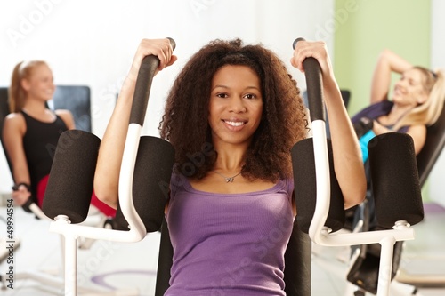 Photo: Pretty girl at the gym Pretty girl at the gym
