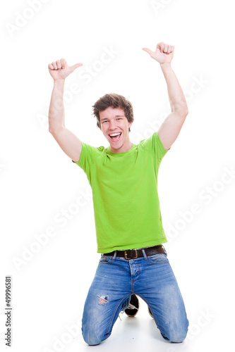 Photo: happy student thumbs up happy student thumbs up