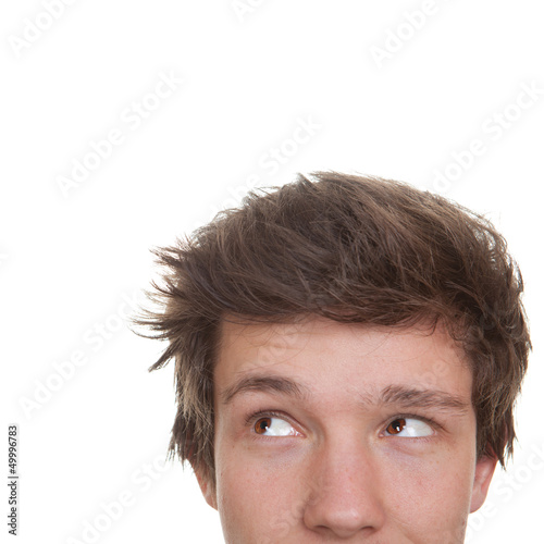 Photo: student face looking to side student face looking to side