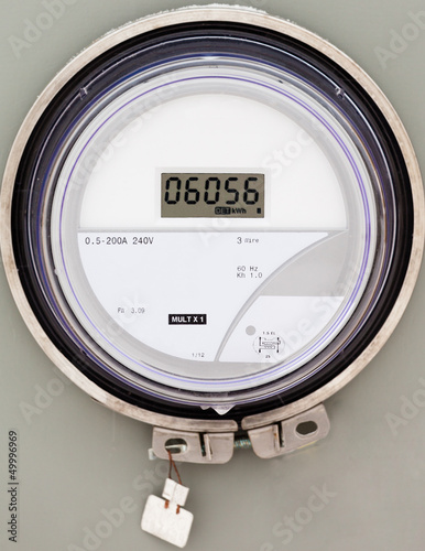 Photo: Smart grid residential digital power supply meter Smart grid residential digital power supply meter
